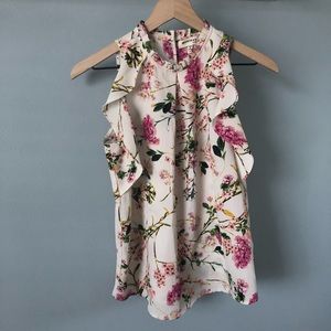 Monteau small floral sleeveless top